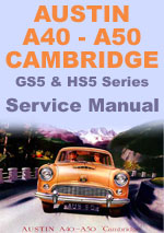 Austin A40 & A50 Cambridge Workshop Manual